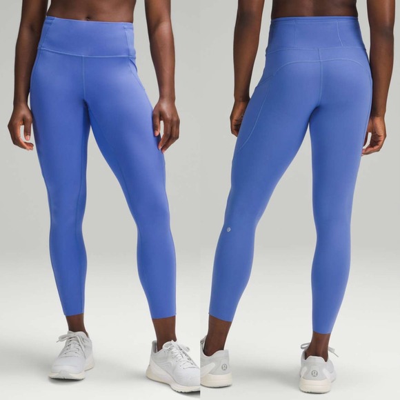 lululemon athletica Pants - Lululemon F&F High-Rise Running Tights 25" Inseam,‎ Wild Indigo